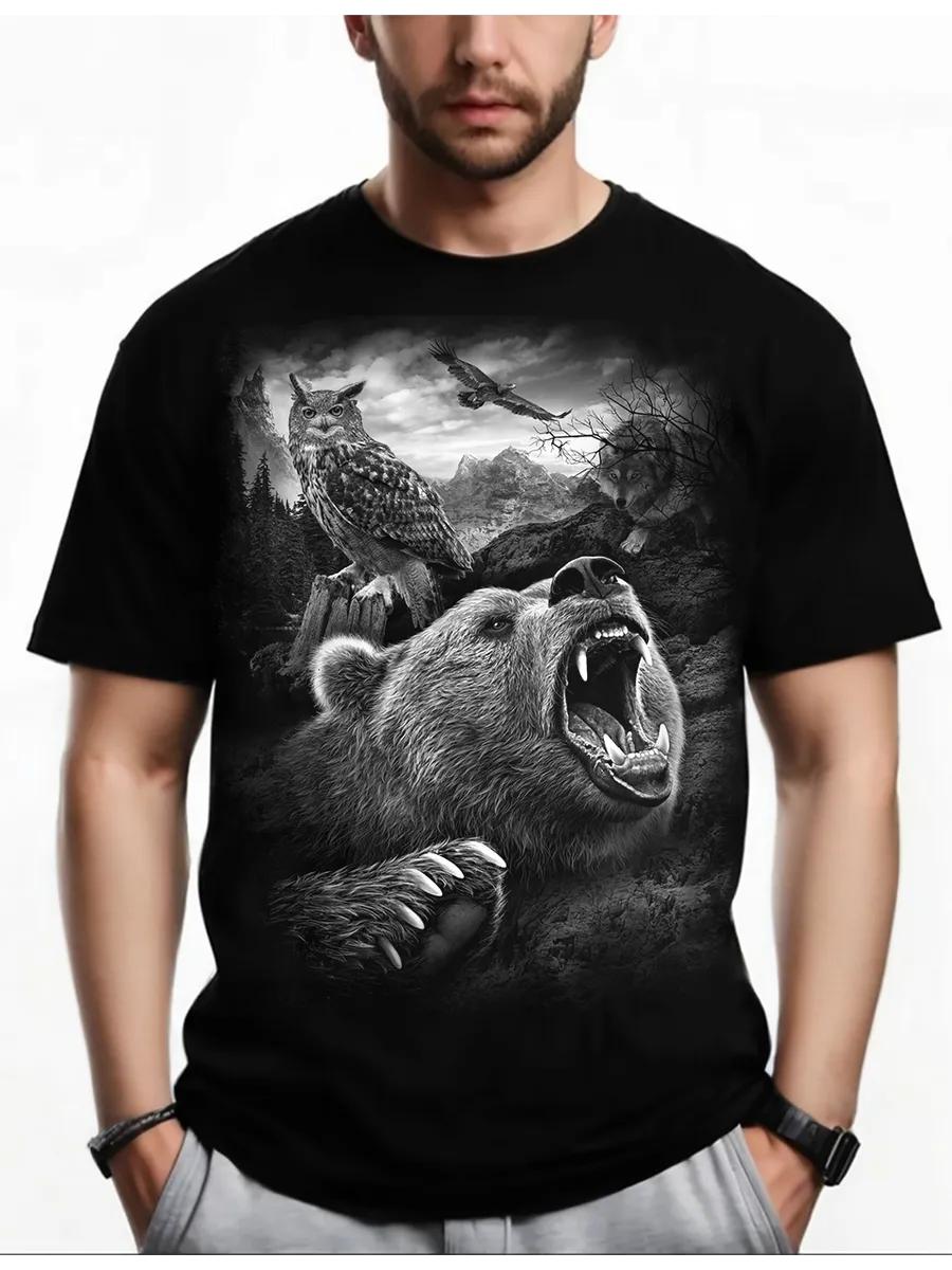 Glowing T-shirt with Bear S