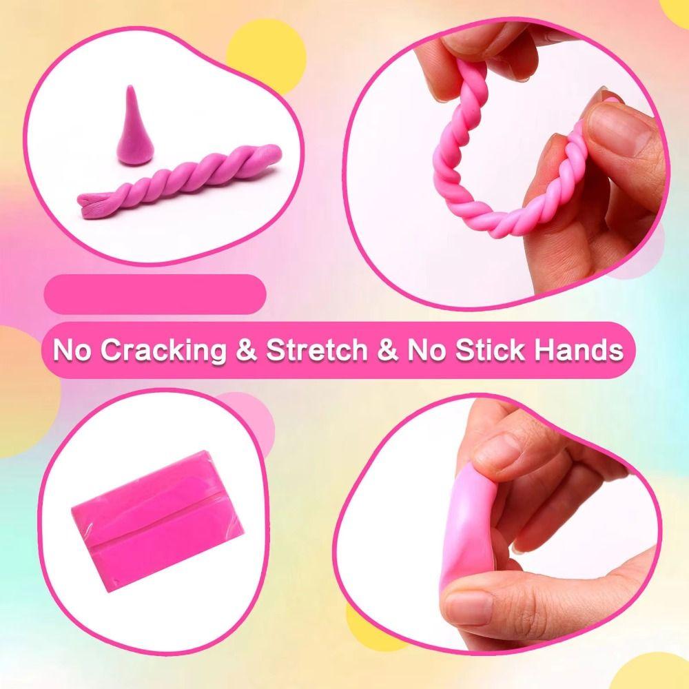 DIY Earring Jewelry Clay Blocks Toy Non-Toxic Clay Starter Kit Polymer Clay Toy  Kids Toy