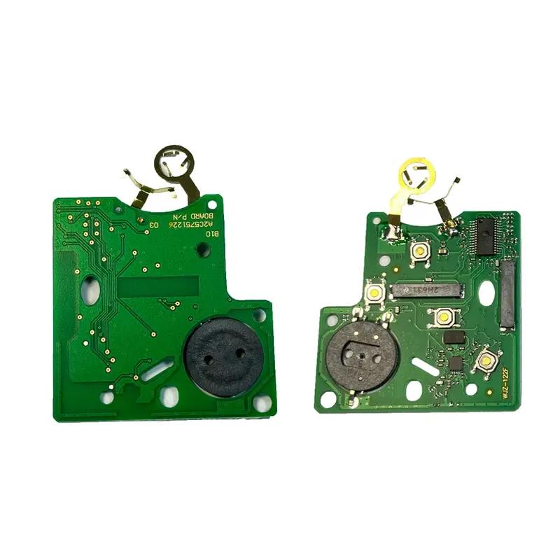 Smart Card Car Key 4 Buttons PCF7945/PCF7953 4A Chip 433Mhz for Renault Clio 4 Captur Passive Keyless Go Entry Remote HandsFree