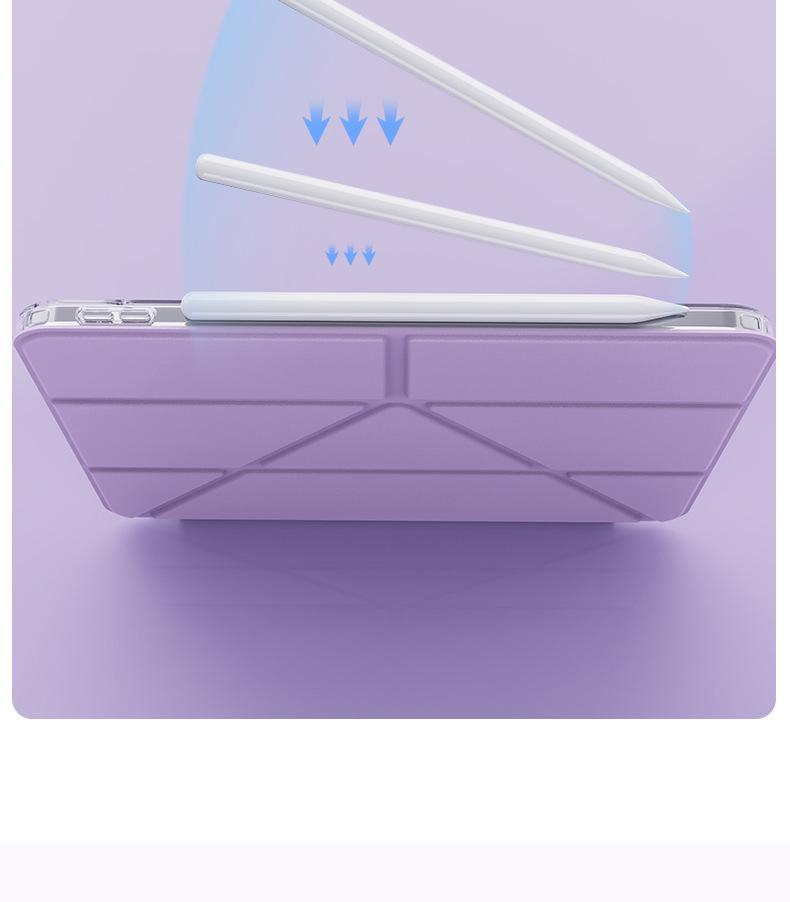 Ochranné pouzdro pro iPad 11 (Bez slotu na pero), Y-Fold, 10,2", Anti-Bend, Akrylový kryt pro 9. generaci Air57.