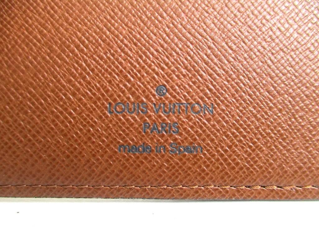 Authentic LOUIS VUITTON Monogram Brown Leather Bifold Bill Wallet M60930 #b270  Seller refurbished