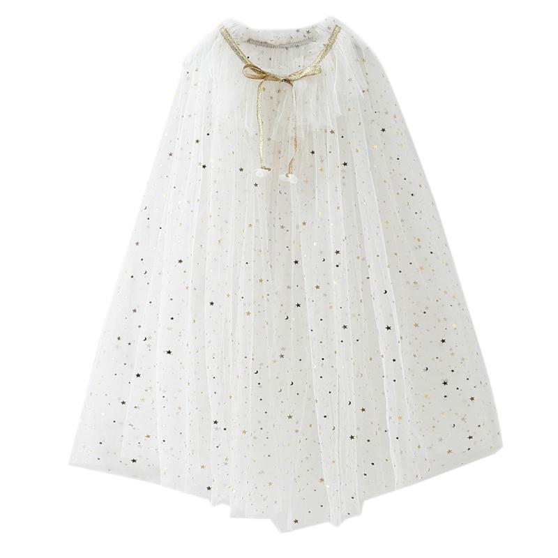 Colourful Princess Cape Cloaks for Little Girls Christmas Halloween Custome Cosplay Party Dress Shiny Sequin Shawl