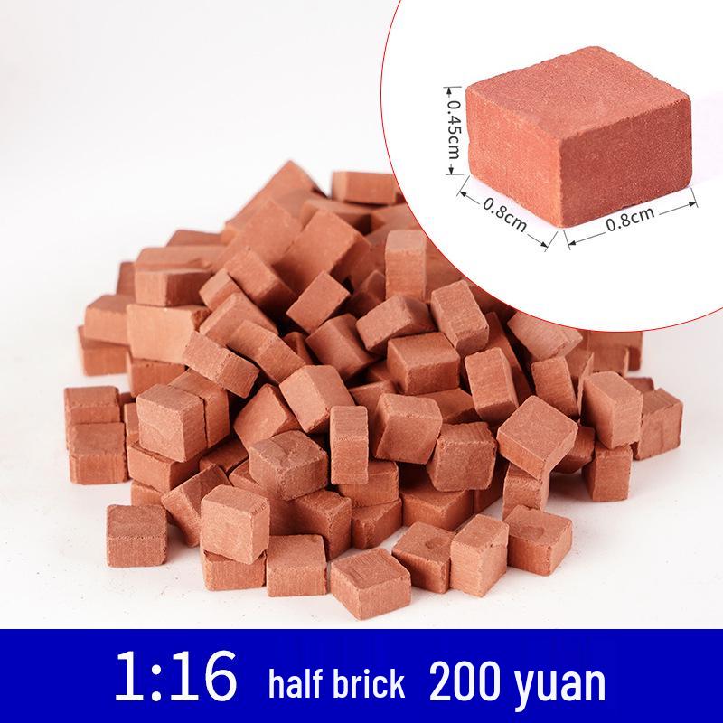 

Ручна Мініатюрна Модель Пісочного Столу з Червоної Цегли для Будівництва Будинків