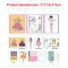 DIY Princess Dress Up Activity Book for Making Clothes Art Fashion Sticker Girls Toys