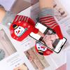Winter Cute Girls Christmas Gloves Kids Warm Cartoon Gloves Students Fingerless Writing Gloves with Flip Cover 7-13Y