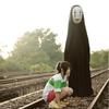 Spirited Away No Face Man Kimono Cosplay Costume With Mask Gloves For Halloween Party