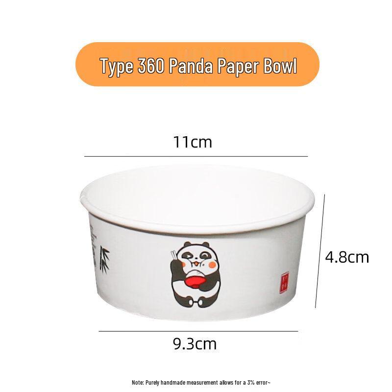 ZISIZ Thickened Disposable Rice Husk Bowl