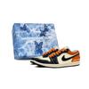 Air Jordan 1 Abrasion Resistant Low Top Vintage Basketball Shoes Men's Black Orange HQ3437-101(Team188-S-BOX)