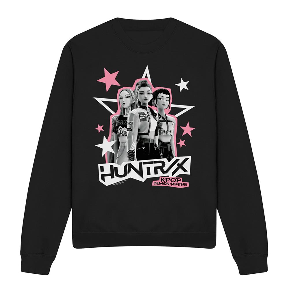 K-Pop Demon Hunters Unisex Adult Huntrix Scrapbook Stars Sweatshirt