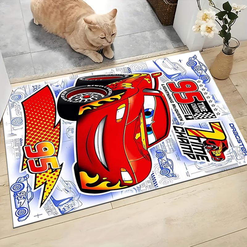 Mcqueen'S Spirit Carpet Rug Soft Washable Antislip Home Living Room Sofa Mats Personalized Christmas Rug