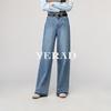 YERAD Women's 2026 Spring 100% Cotton Loose Fit Wide Leg Denim Pants