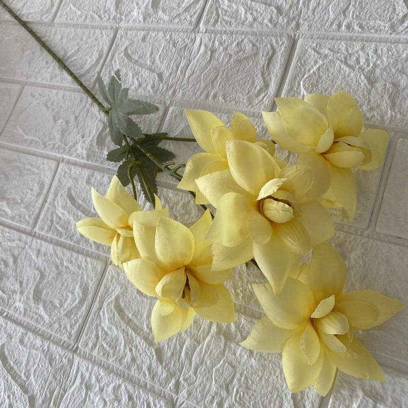 Gardenia Artificial Flower Wedding Hotel Restaurant Decoration Ornament Desktop