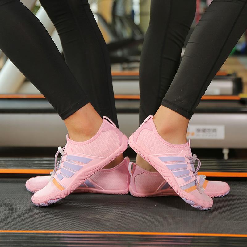 

Новые туфли для ручья, обувь для прыжков со скакалкой, обувь для йоги, обувь для плавания босиком, обувь для пар на пляже 46 розовый