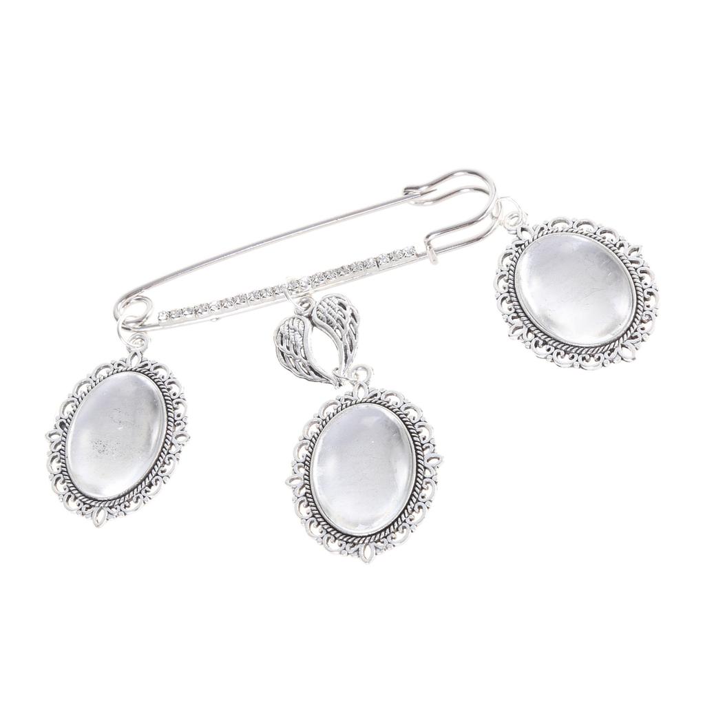 Wedding Boutonniere Photo Charm Pin Photo Frame Brooch Fashion Accessories Pendant Brooch Suitable for Special Occasions