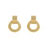 Retro Metallic Gold Colour Multiple Small Circle Pendant Earrings Jewelry Fashion Wedding Party Unusual Earrings For Woman YSL