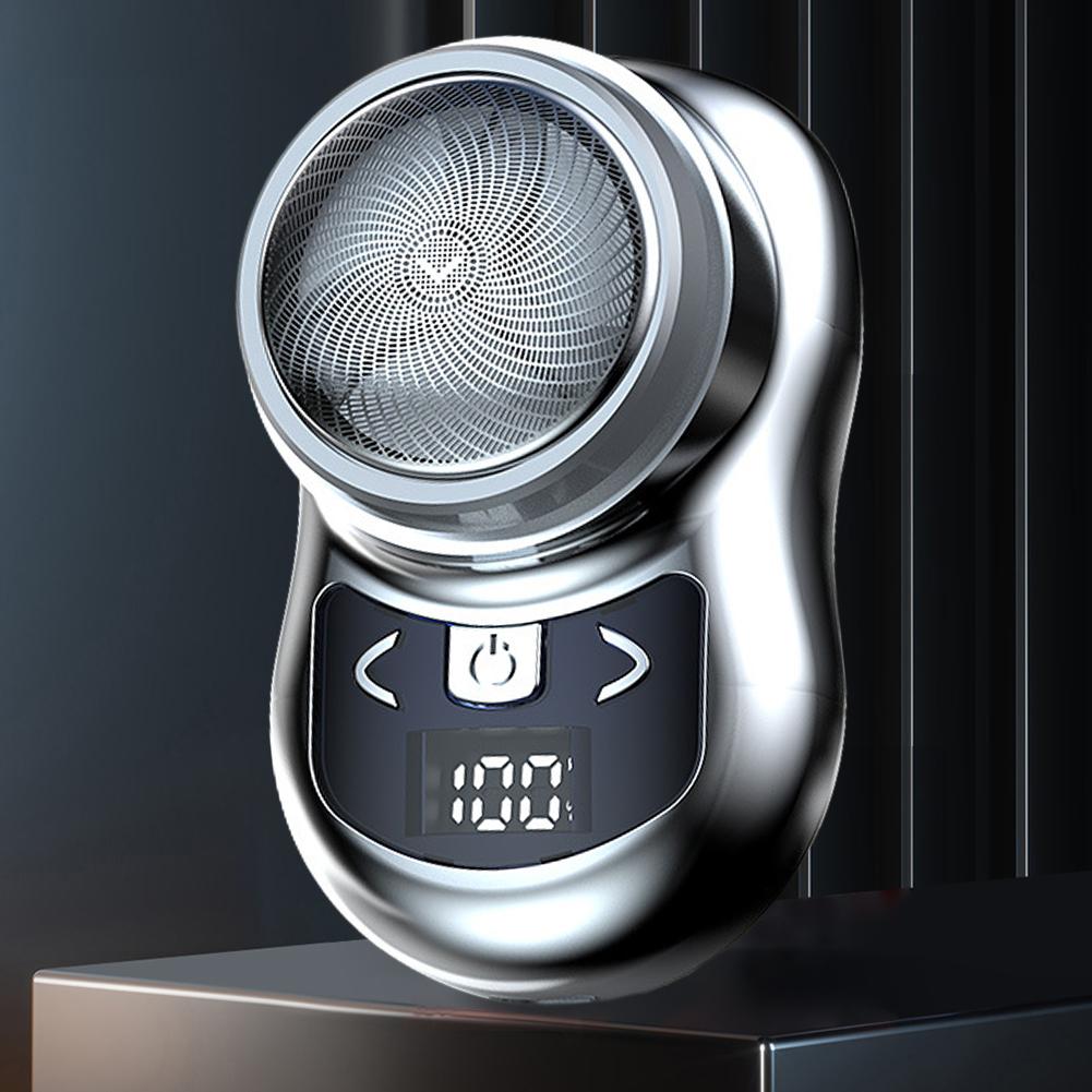 Mini Electric Shaver Portable Household Shaving Machine 180mAh USB Rechargeable Digital Power Display Removing Chest Body Hair