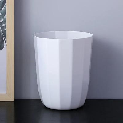 Plastový koš na odpadkový koš pro domácnost s otevřeným odpadkovým košem do koupelny a kuchyně (Růžový)