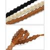 Ethnic Style Braided Tassel Belt Solid Color Women Waist Chain Fashion Hollow Belt