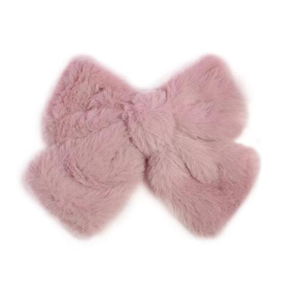 Jente hårnål mote Utsøkt håndverk Lett elegant dame plysj sløyfe Vår hårklips Styling Tool