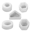Geometric Building Silicone Candle Molds Coffee Beans Soap Making Molds for Epoxy Resin, Handmade Soap, Home Decoration