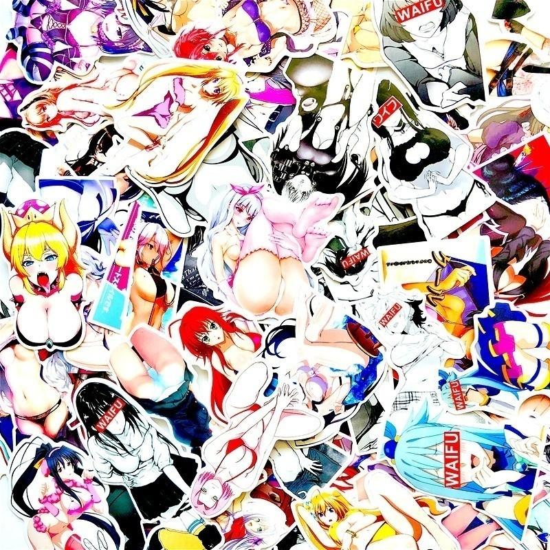 10/50PCS Quadratic Animation Cartoon Bunny Girl Sticker Trend Suitcase Luggage Graffiti Sticker Car Notebook Laptop Fashion Waterproof Decal