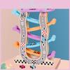 Six Layer Bright Color Glide Car Wooden Construction Toy For Kids Play And Development