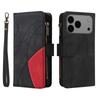 For iPhone 17 Pro Max Leather Case with Strap Zipper 9 Card Slot Phone Cover Stand