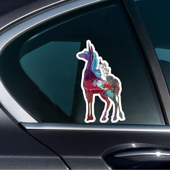 Unicorn Vinyl Decal Sticker for Car or Truck Bumper