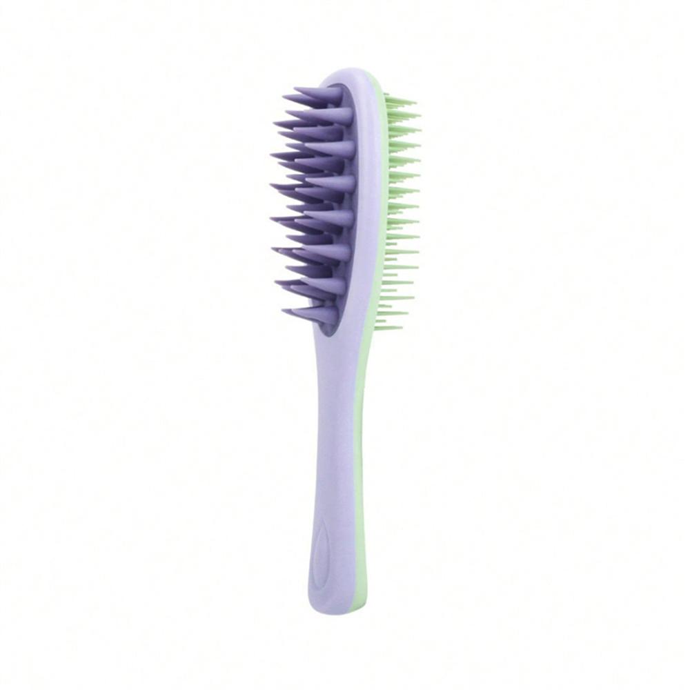 1pc Hair Washing Brush Long Handle Double-Sided Teeth Hair Washing And Combing Dry And Wet Dual-purpose Comb