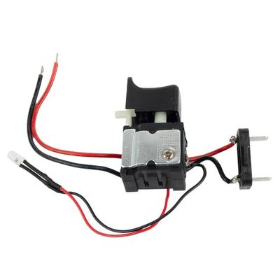 Spouštěcí spínač 7,2 V - 24 V Plastové a kovové elektrické nářadí s malým světlem