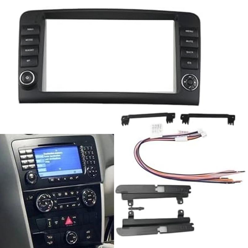 For Mercedes ML W164 2006 2011 GL Klasse X164 2006 2012 Stereo Audio Panel Frame Kit 9 Inch for Left Hand Drive Vehicles