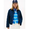 Women's Jacket Padded Flag Quilted Water Repellent (WW0WW47998) Blue