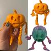 Halloween 3D Printed Pumpkin Figurine Posable Pumpkin Fidget Toy Movable Pumpkin Action Figure Desktop Decoration Ornament Festi