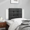 Vidaxl Headboard Cushion, Black-White, 100 Cm, Faux Leather