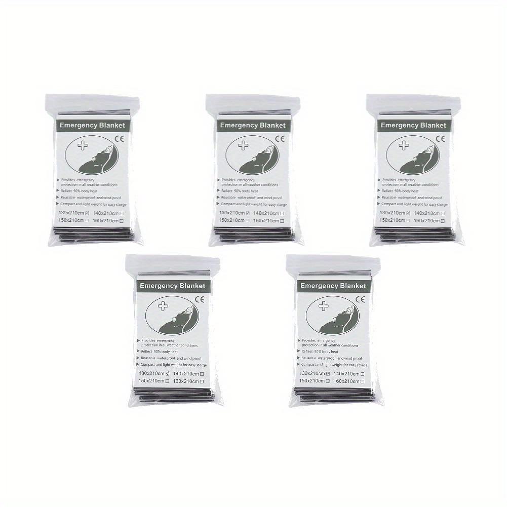 Windproof Waterproof Foil Thermal Emergency Blanket Survival Gear First Aid Military Rescue Kit for Camping Outdoor250