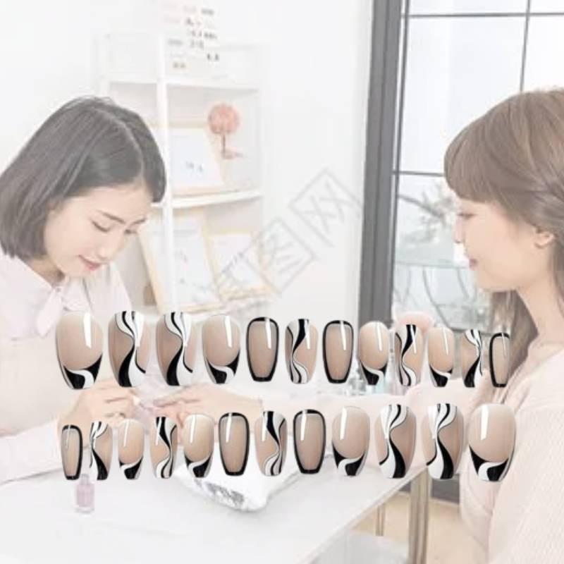 Wear Handmade Nail Fashion Casual Simple Exquisite Classic Nail Style Patch