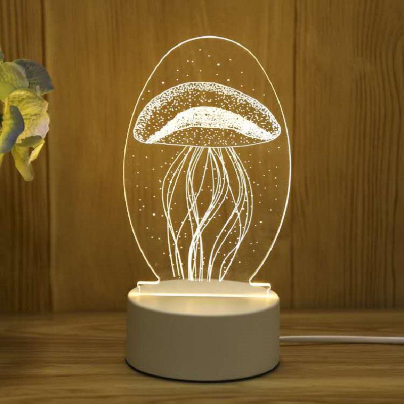 Creative 3D Cartoon Table Lamp – Children's Day Gift, USB Bedside Night Light