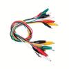 10pcs/set with Wires Alligator Clips Double-ended Test Jumper Wire  Electrical Testing