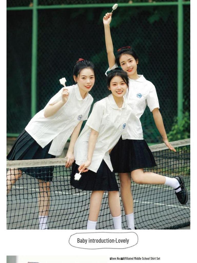 Japanese Academy Style High School JK Uniform Set for Graduation & Chorus Photos