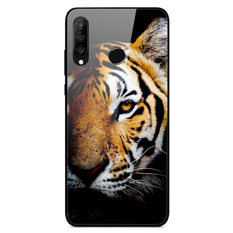 6.15"For Huawei Honor 20S Case Tempered Glass Print Back Cover Hard Case For Huawei Honor 20S MAR-LX1H Phone Case Honor20S 20 S