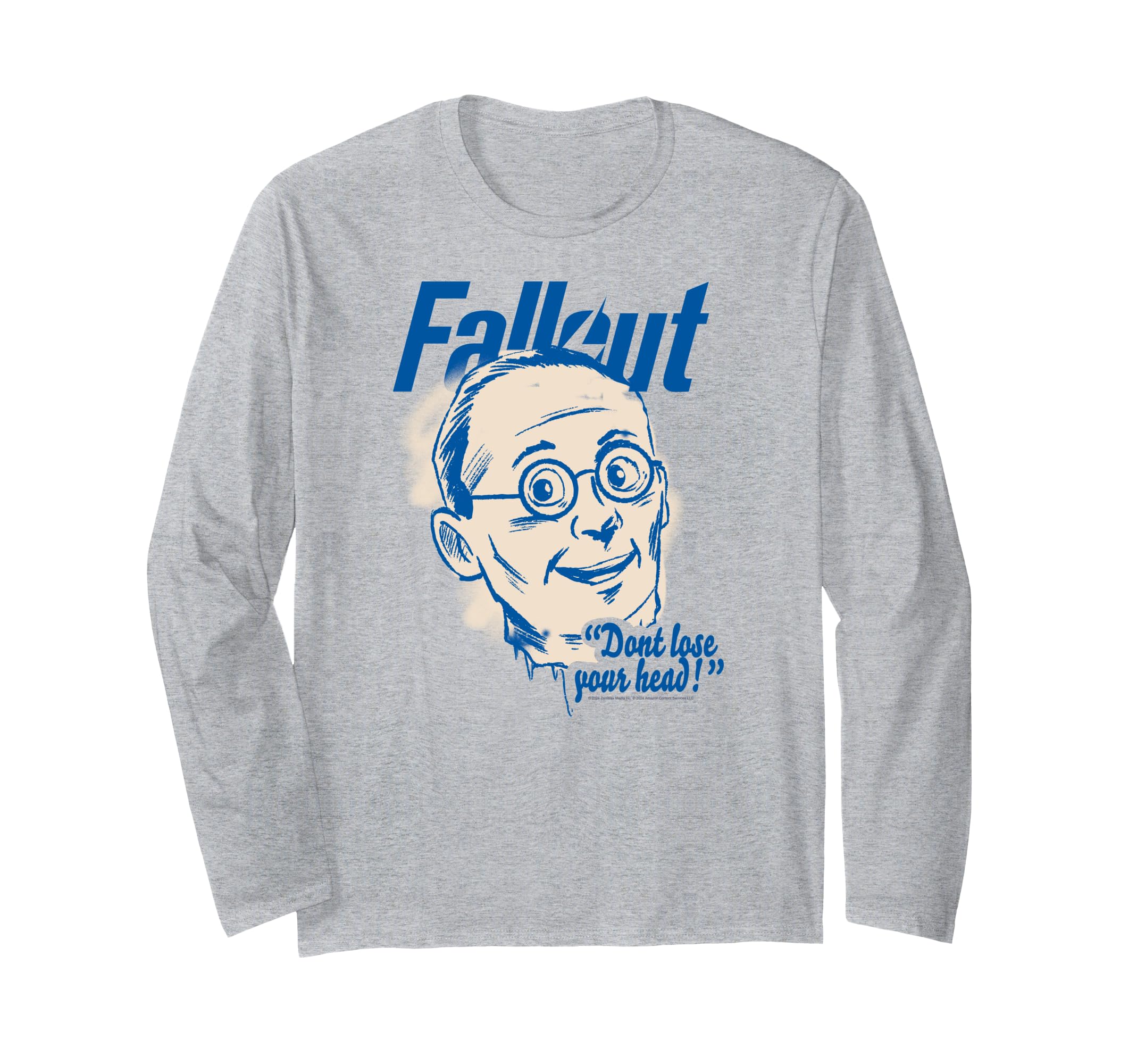 Fallout Не теряй голову Иллюстрация Сериал Футболка с длинным рукавом