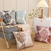 YunJeude Cushion Set of Nordic Cotton and Stylish and Cute Leaf Jacquard Zipper Simple and Modern Interior Design Covers, 45x45cm, 2, Style, Linen,