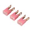 10Pcs Straight Male Terminal ABS Housing Brass Conductor FLM Slow Fusing Replacement for Automotive