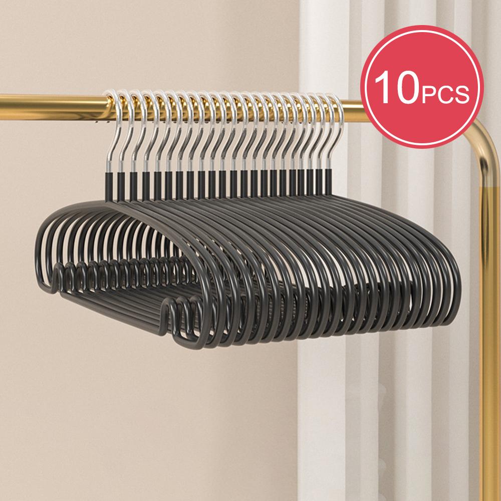 10PCS Hanger - Invisible Dormitory Clothes Drying Rack - Household Clothes Hanger - Clothes Support Rod