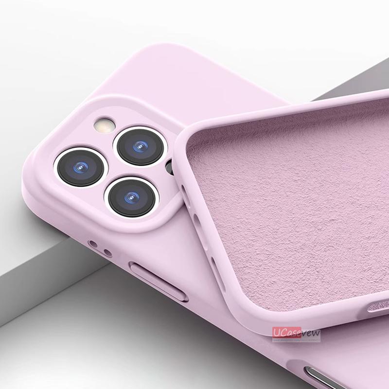 Funda magnética de silicona líquida para iPhone 14 15 11 12 13 16 Pro Max Plus, suave, a prueba de golpes, con carga inalámbrica y cubierta protectora.