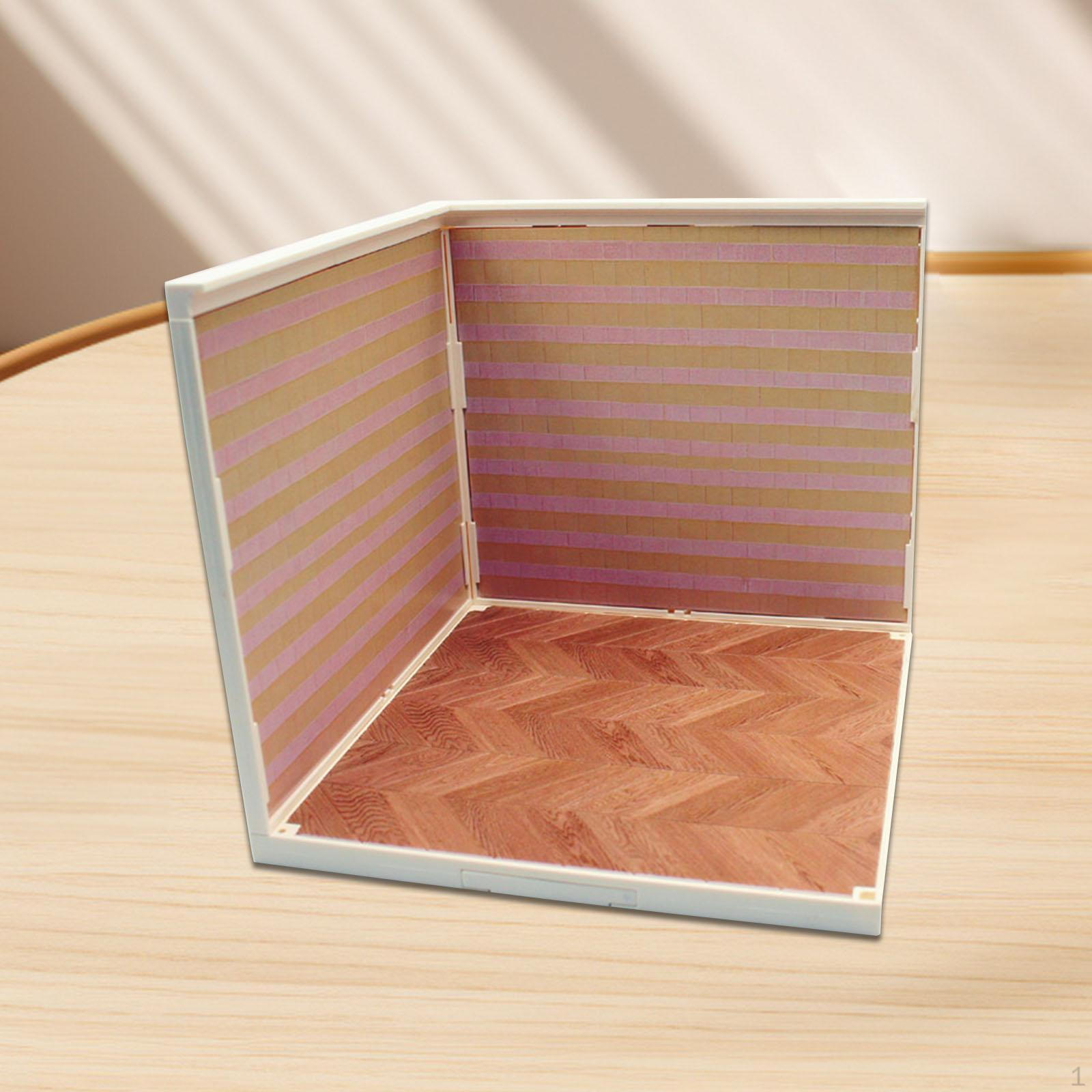 1/12 Фон Шоу Дисплей Организатор Макет Сцена DIY Модель Кабины Фото Доска Парковка Style B