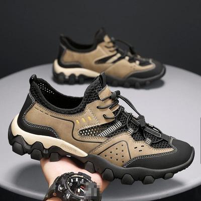 Męskie buty turystyczne Outdoorowe casualowe sneakersy Oddychające buty z siateczki