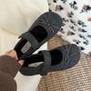 Autumn Woolen Fabric Women Flats Shoes Shoes Ladies Comfort Outdoor Warm Cotton Fur Shoes