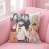 T-Trick Sakura Trick Pillow Yuri Anime Cushion Cover Linen Pillowcase Cover Soft Decor For Sofa Home Room