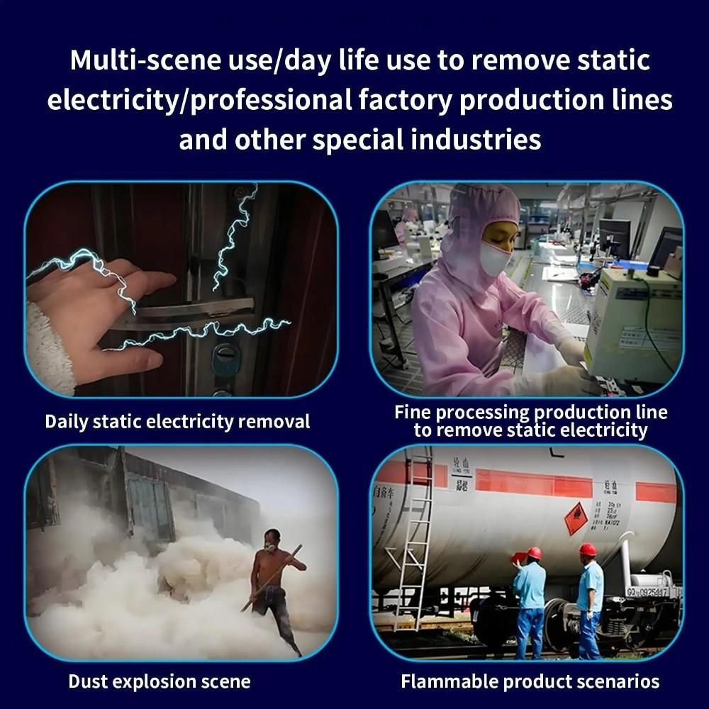 K02 Anti-Static Bracelets Silicone Wristband Adjustable Human Body Static Eliminator Wireless Lightweight Static Eliminator